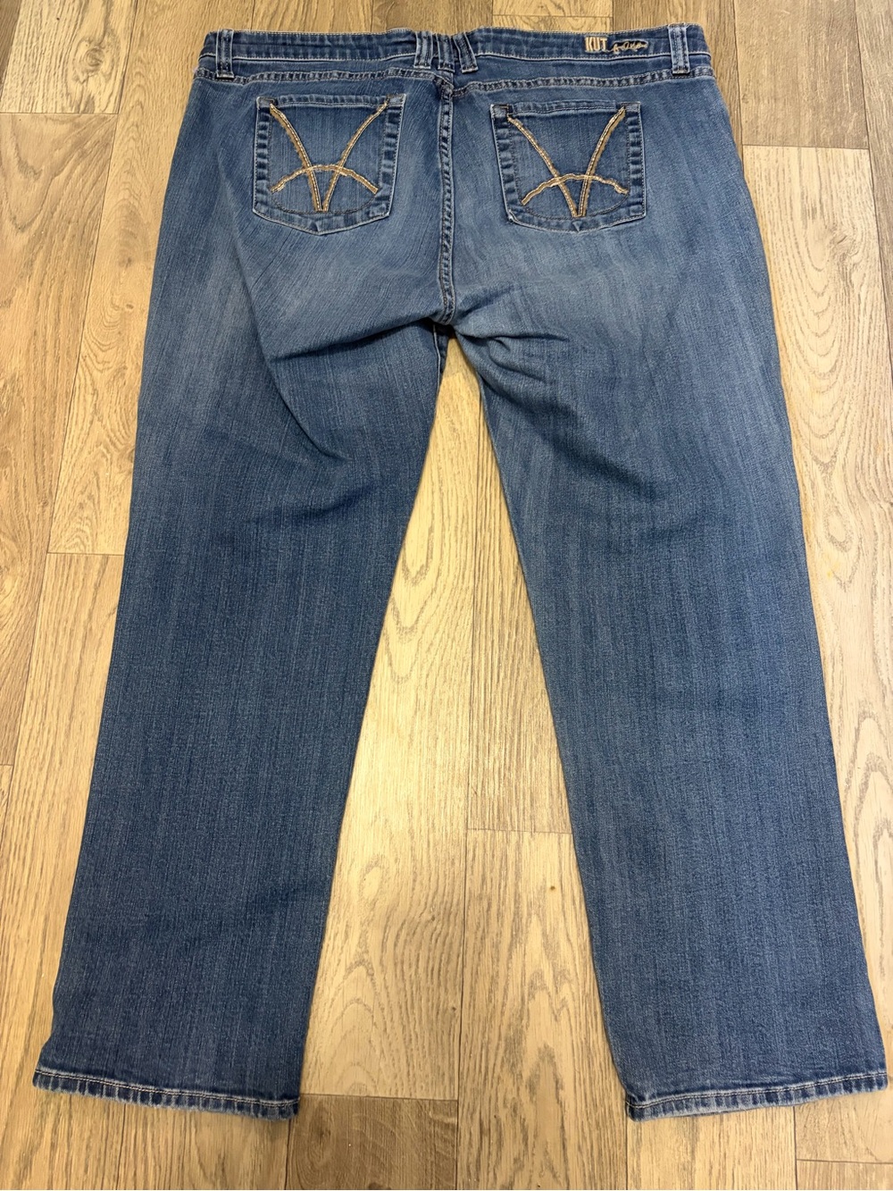Kut from the Kloth Straight Leg Blue Jeans - Picture 2 of 4